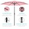 Best Choice Products 10ft Outdoor Steel Market Patio Umbrella w/ Crank, Tilt Push Button, 6 Ribs